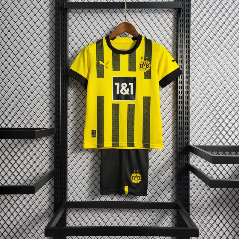 Kit Infantil Borussia Dortmund Titular 22/23 - JM sports 