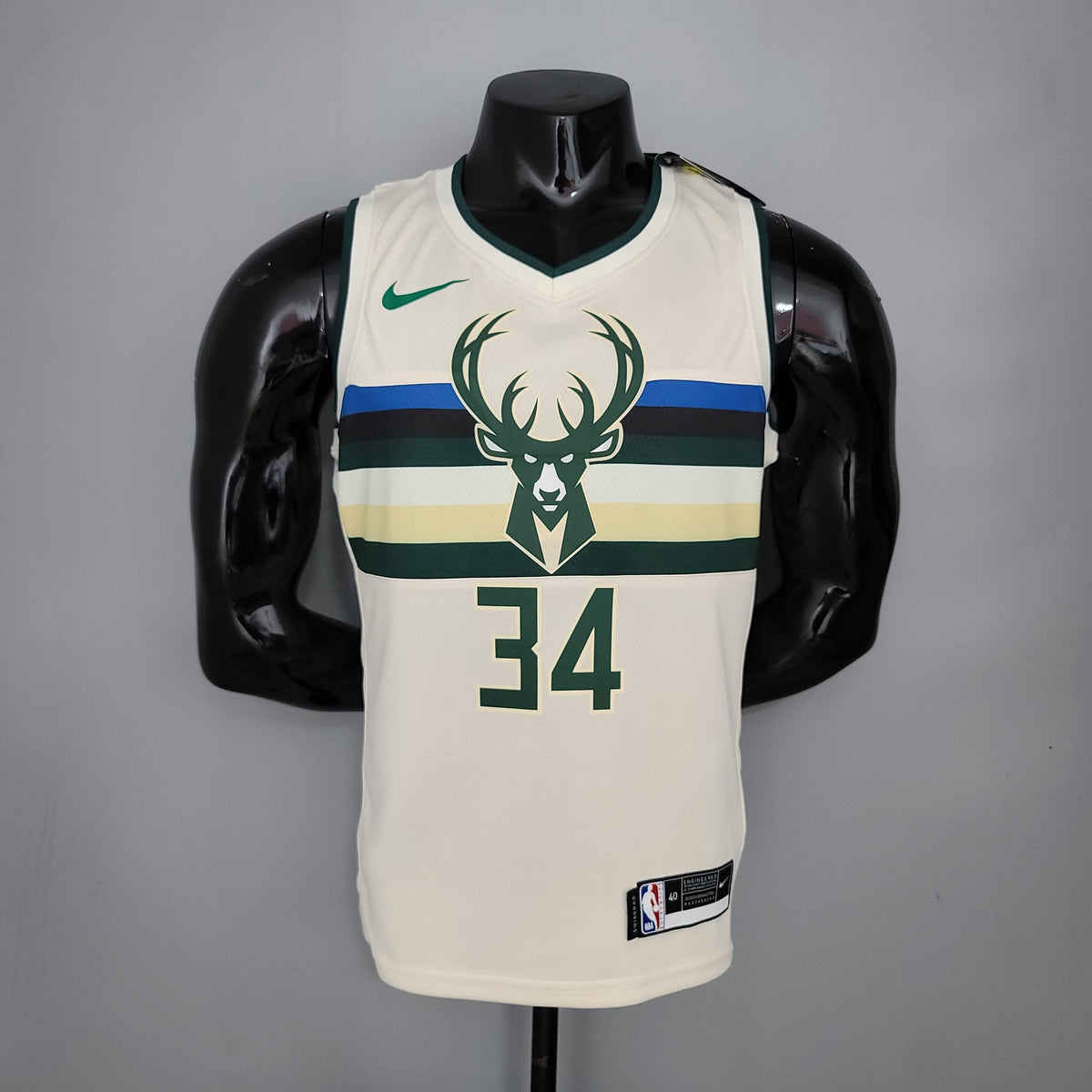 Camisa NBA Milwalkee Bucks #34 Antetokounmpo - Theme White - JM sports 