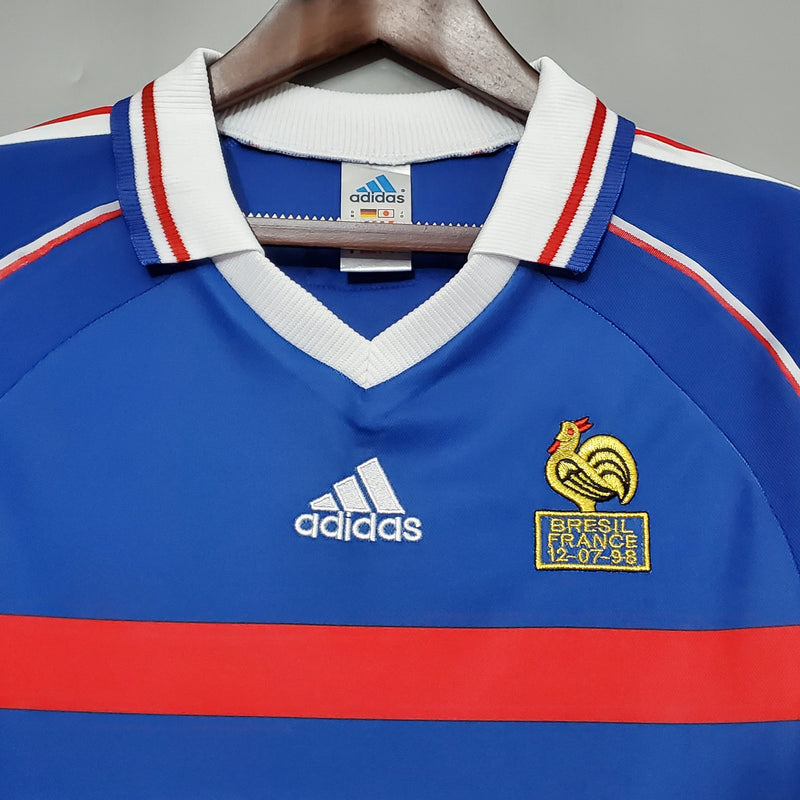Camisa França Titular 1998 - Versão Retro - JM sports 