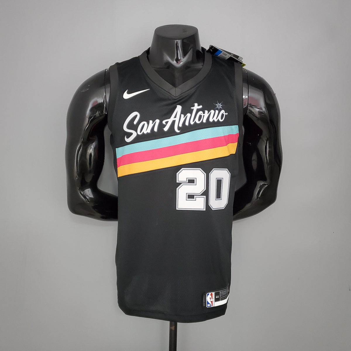 Camisa NBA San Antonio Spurs #20 Ginobili - City Edition Black - JM sports 