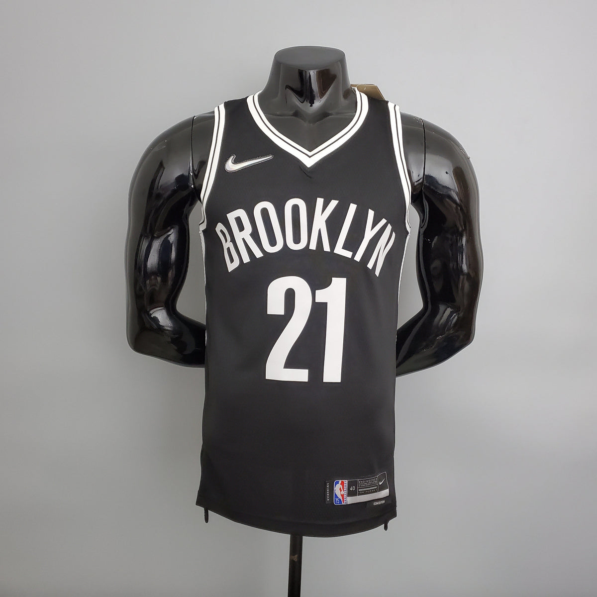 Camisa NBA Brooklyn Nets #21 Aldridge - 75° Aniversário Black - JM sports 