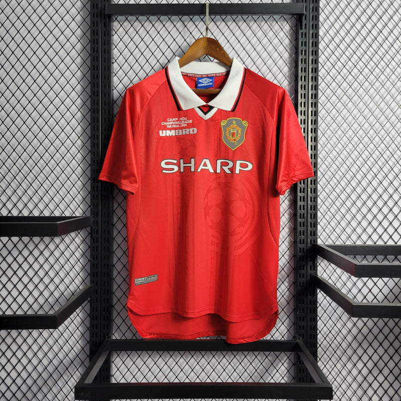 Camisa Manchester United Titular 1999 - Versão Retro - JM sports 