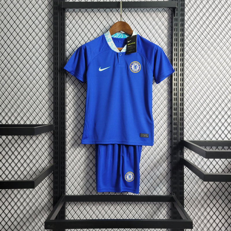 Kit Infantil Chelsea Titular 22/23 - JM sports 