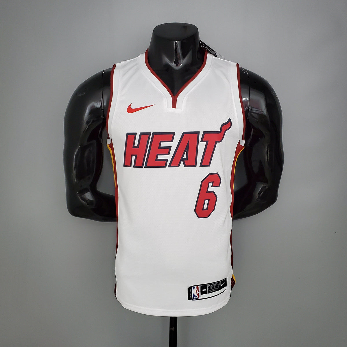Camisa NBA Miami Heat #6 James - 75° Aniversário White - JM sports 